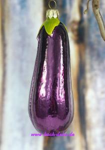 Aubergine aus Glas