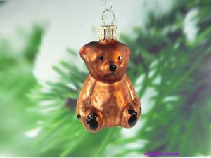 Christbaumschmuck Teddy klein, ca 5cm, braun,..1 Stück