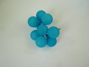 Spiegelbeeren 30mm, märchenblau Struktur, 72 Stück